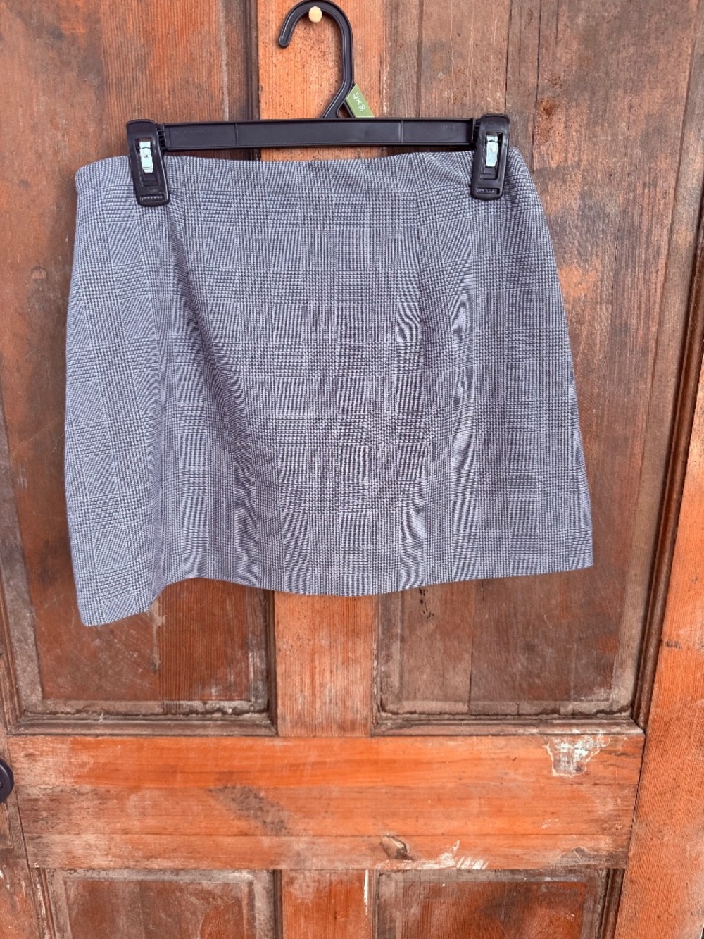 Abercrombie Scarlett mini skort in gray plaid